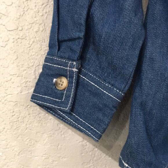 Goodlad Boys Sz 2T/3T Denim Button Up Shirt 100% Cotton Western - Picture 4 of 8